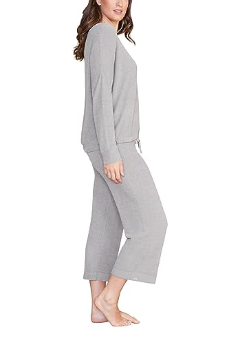 Barefoot Dreams CozyChic Ultra Lite Slouchy Pullover for Women, Ultra Soft Long Sleeve, Crew Neck Pullover