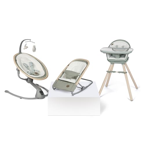 Maxi-Cosi 2-in-1 Kori Rocker, folds flat, travel, washable fabrics, Sand Horizon