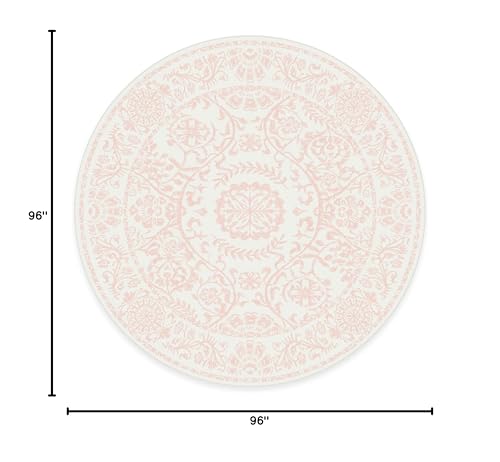 RUGGABLE Washable 2x3 Area Rug, Delphina Delft Blue, Premium Vintage Rugs for Living Room, Bedroom, Kitchen, Office, Classroom with Gripper Non Slip Pad