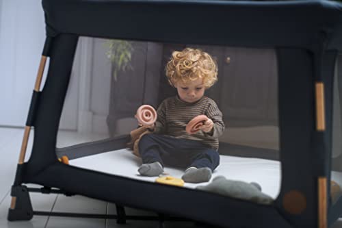 Maxi-Cosi Swift Baby Playpen with Mat, Baby Play Yards, Pack and Play with Bassinet - Portable Playpen for Babies and Toddlers, Classic Oat