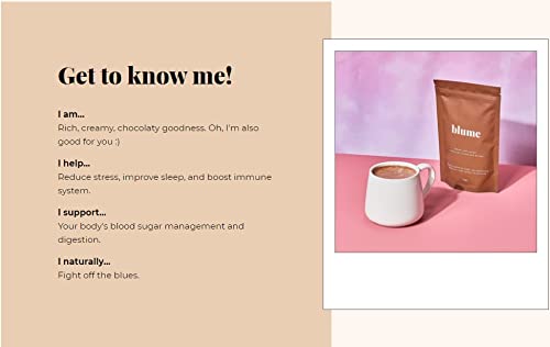 Blume Rose London Fog Latte with Zero Sugar or Caffeine - Certified Organic, Vegan and Gluten-Free - Tart Cherry & Rosehips blend rich Antioxidant & Vitamin to Ease Bloating and Boost Your Natural Glow - 30 Servings