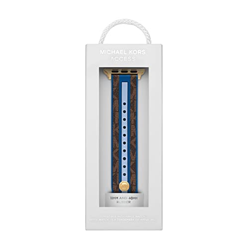 Michael Kors Band for Apple Watch; Silicone or Leather Smart Watch Bands for Women; Compatible with Apple Watch 38mm, 40mm, 41mm