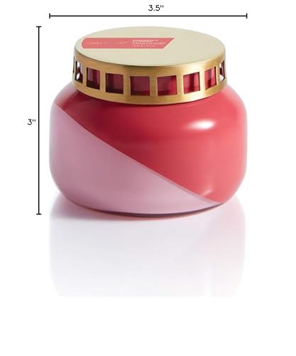 Capri Blue Pineapple Flower Candle - Dual Tone Signature Jar Candle - Luxury Aromatherapy Soy Candle - Fresh Scented Candle (19 Oz)