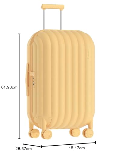 artrips Luggage with 8 Spinner Wheels,Lightweight Hardside Suitcase with Cover Protector,PC Hardshell Luggage,Travel Suitcase with Bread Design,TSA Lock,20/24/28inch