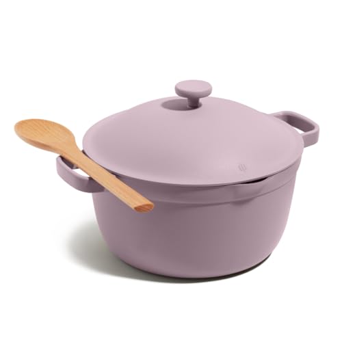 Our Place Perfect Pot - 5.5 Qt. Nonstick Ceramic Sauce Pan with Lid | Versatile Cookware for Stovetop and Oven | Steam, Bake, Braise, Roast | PTFE and PFOA-Free | Toxin-Free, Easy to Clean | Steam