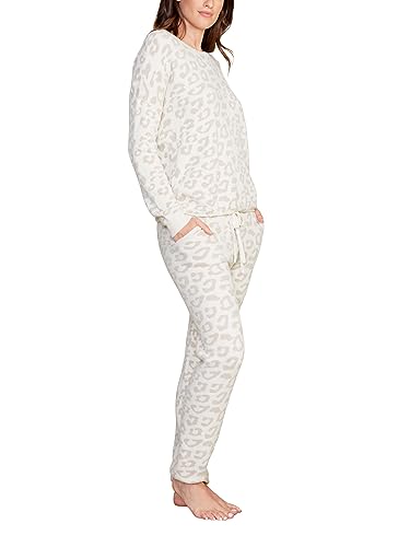 Barefoot Dreams CozyChic Ultra Lite Barefoot in The Wild Track Pants for Women, Luxury Loungewear, Gym Track Bottoms