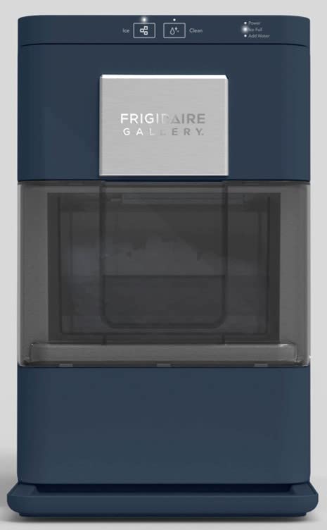 Frigidaire Nugget Ice Maker, Countertop Ice Machine with Transparent Window, Sonic Ice Maker with 44 lbs. Capacity, Auto Self Cleaning Ice Maker Machine, 2.0 Gen, Cream - 16.75D x 11.75W x 20.25H