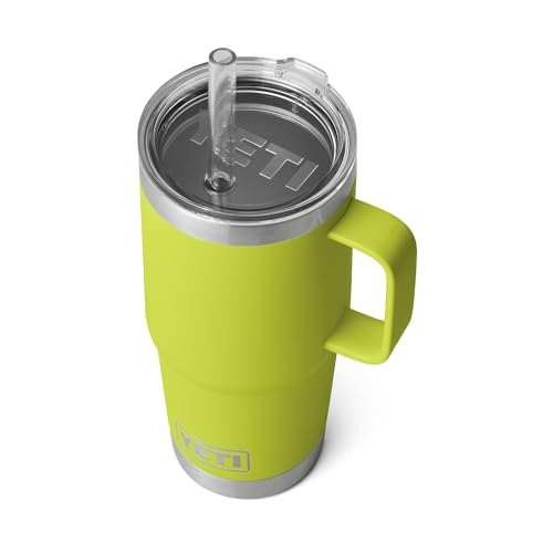 YETI Rambler Tumbler with Handle and Straw Lid, Vacuum Insulated Travel Mug, Stainless Steel