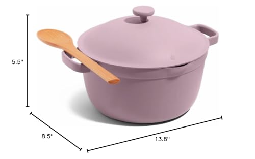 Our Place Perfect Pot - 5.5 Qt. Nonstick Ceramic Sauce Pan with Lid | Versatile Cookware for Stovetop and Oven | Steam, Bake, Braise, Roast | PTFE and PFOA-Free | Toxin-Free, Easy to Clean | Steam