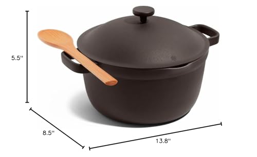 Our Place Perfect Pot - 5.5 Qt. Nonstick Ceramic Sauce Pan with Lid | Versatile Cookware for Stovetop and Oven | Steam, Bake, Braise, Roast | PTFE and PFOA-Free | Toxin-Free, Easy to Clean | Steam