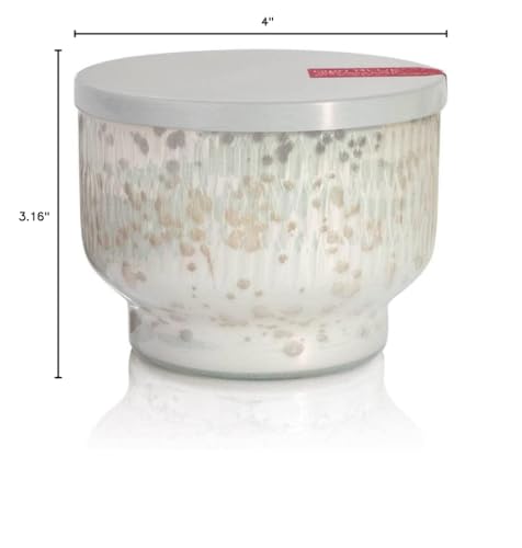 Capri Blue Holiday Mercury Jar Candle - Soy Candle Blend - Fall Candles for Home Scented with Frosted Fir, Snowy Woods, Pine & Sage - Pine Candle for Holiday Decor - Signature (Crystal Pine, 19 oz)