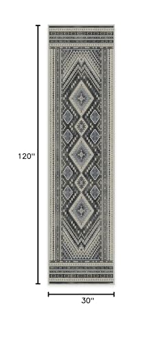 RUGGABLE Kaden Washable Rug - Perfect Vintage Area Rug for Living Room Bedroom Kitchen - Pet & Child Friendly - Stain & Water Resistant - Amber Red 3&