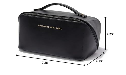 EACHY Travel Makeup Bag,Large Capacity Cosmetic Bags for Women,Waterproof Portable Pouch Open Flat Toiletry Bag Make up Organizer with Divider and Handle