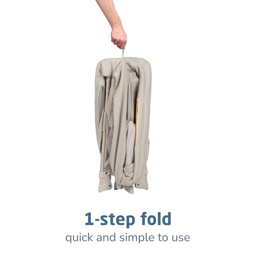 Maxi-Cosi Swift Baby Playpen with Mat, Baby Play Yards, Pack and Play with Bassinet - Portable Playpen for Babies and Toddlers, Classic Oat