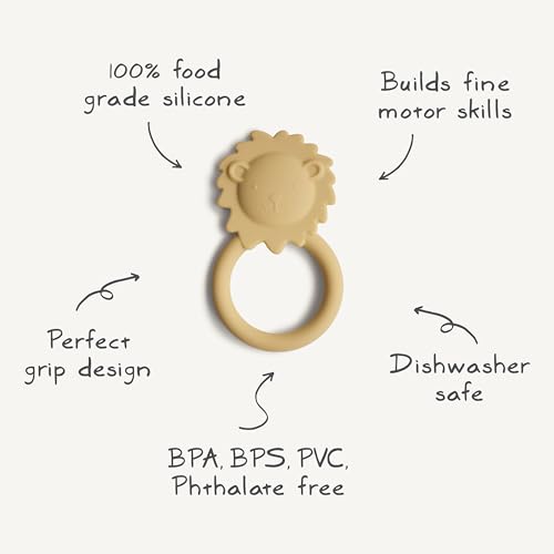 mushie Silicone Baby Teether Toy | Bunny