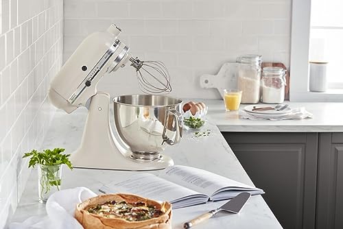 KitchenAid Artisan Series 5-Quart Tilt-Head Stand Mixer, Almond Cream, KSM150PSAC