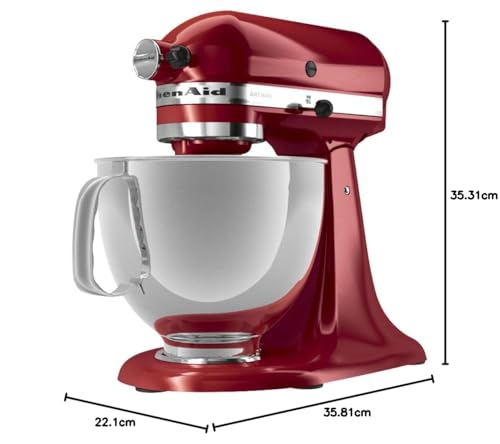 KitchenAid Artisan Series 5-Quart Tilt-Head Stand Mixer, Almond Cream, KSM150PSAC