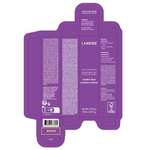 LANEIGE Lip Glowy Balm Hydrate, Glossy, Lightweight, Moisturize & Tint with Shea Butter