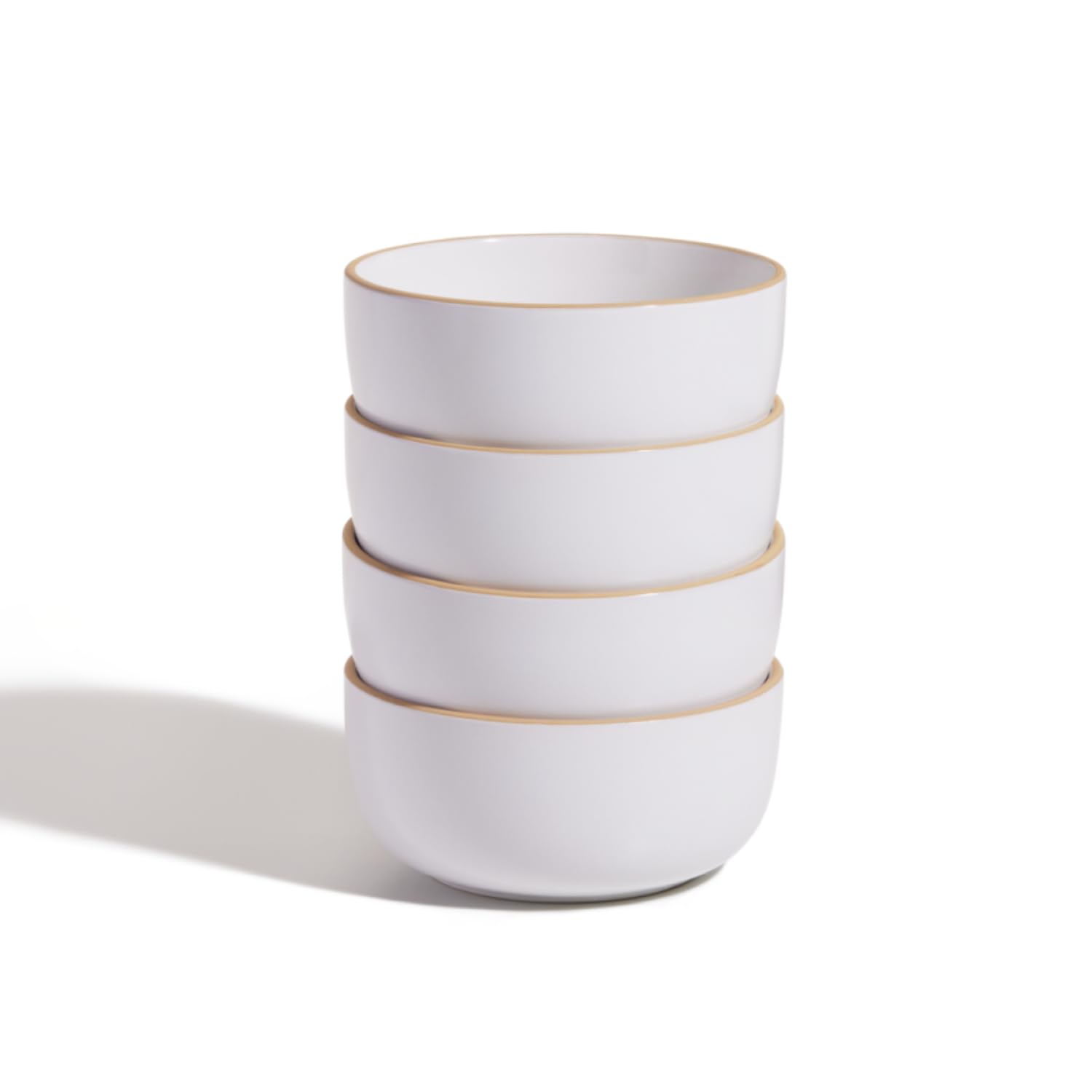 Our Place Soup Bowls - Set of Four 6” Handcrafted Ceramic Bowls | Versatile for Soups, Oats, & Desserts | Chip-Resistant, Restaurant-Grade | Stackable & Space-Saving | Steam