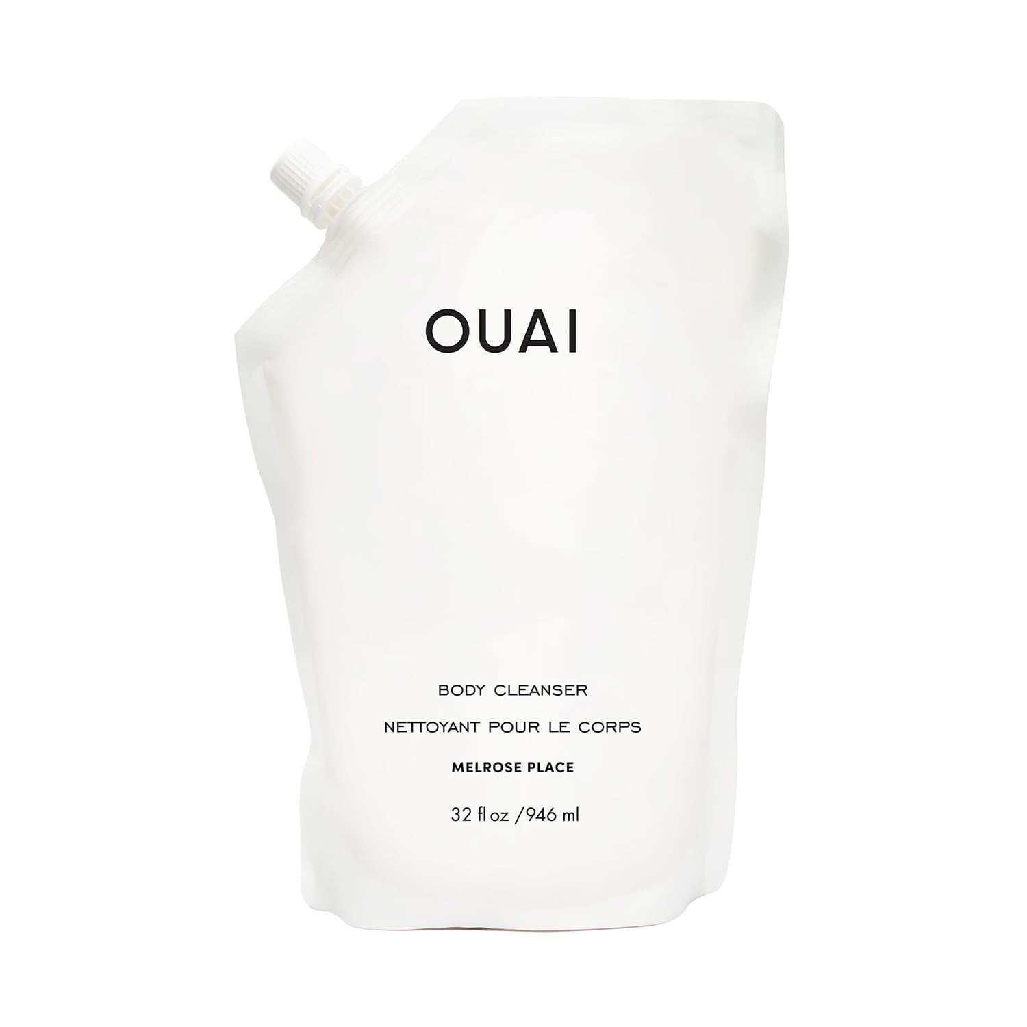OUAI Body Cleanser, St. Barts - Foaming Body Wash with Jojoba Oil and Rosehip Oil to Hydrate, Nurture, Balance and Soften Skin - Paraben, Phthalate and Sulfate Free Skin Care Products - 10 Oz