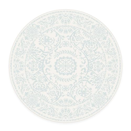 RUGGABLE Washable 2x3 Area Rug, Delphina Delft Blue, Premium Vintage Rugs for Living Room, Bedroom, Kitchen, Office, Classroom with Gripper Non Slip Pad
