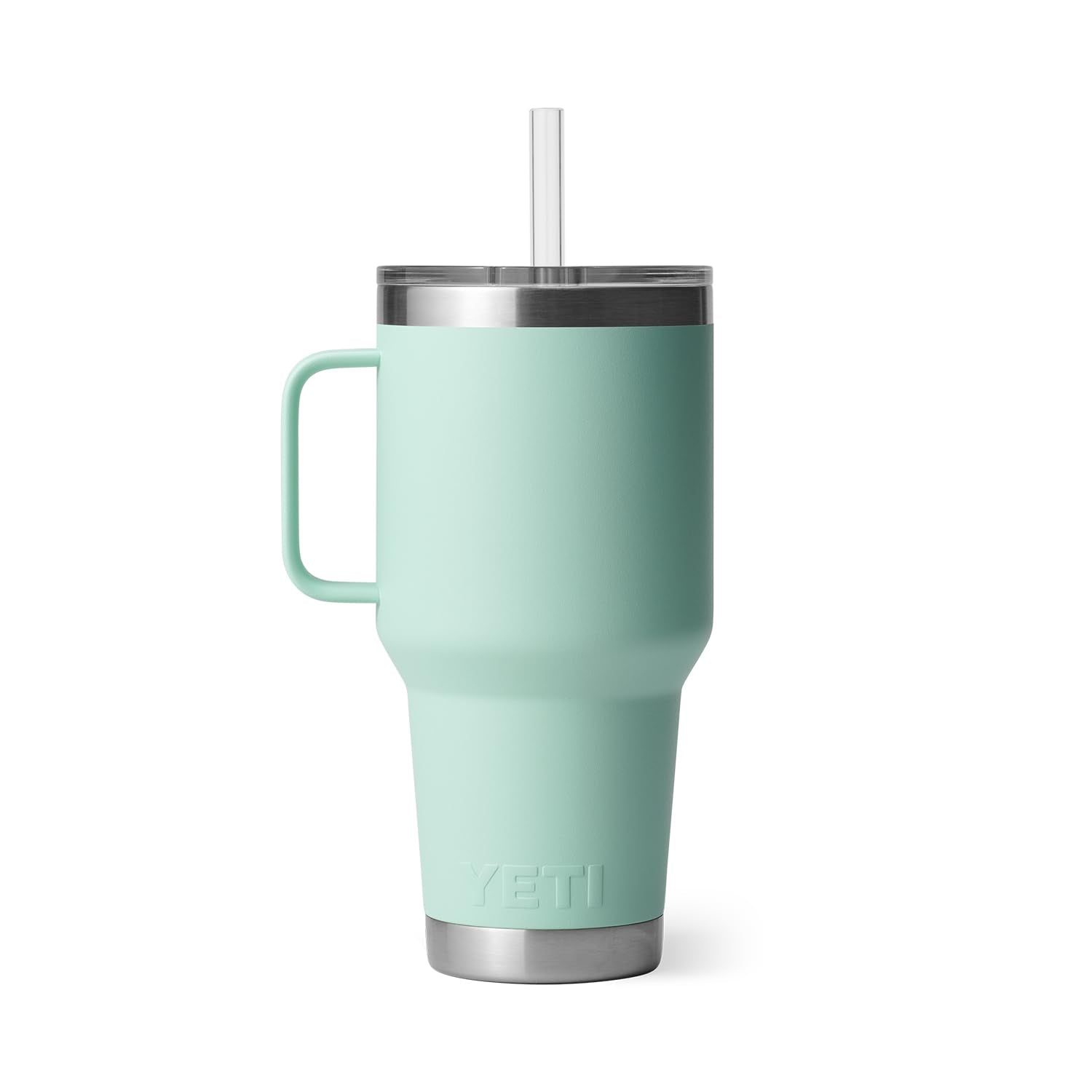 YETI Rambler Tumbler with Handle and Straw Lid, Vacuum Insulated Travel Mug, Stainless Steel
