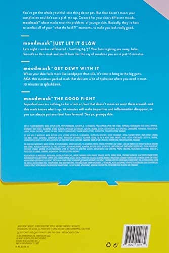 Patchology "All the Feels Sheet Masks - Hydrating Face Masks for dry skin and blotchy redness. Facial Sheet Mask Skincare Treatment to reduce puffiness, redness and wrinkles (3 Piece Set)