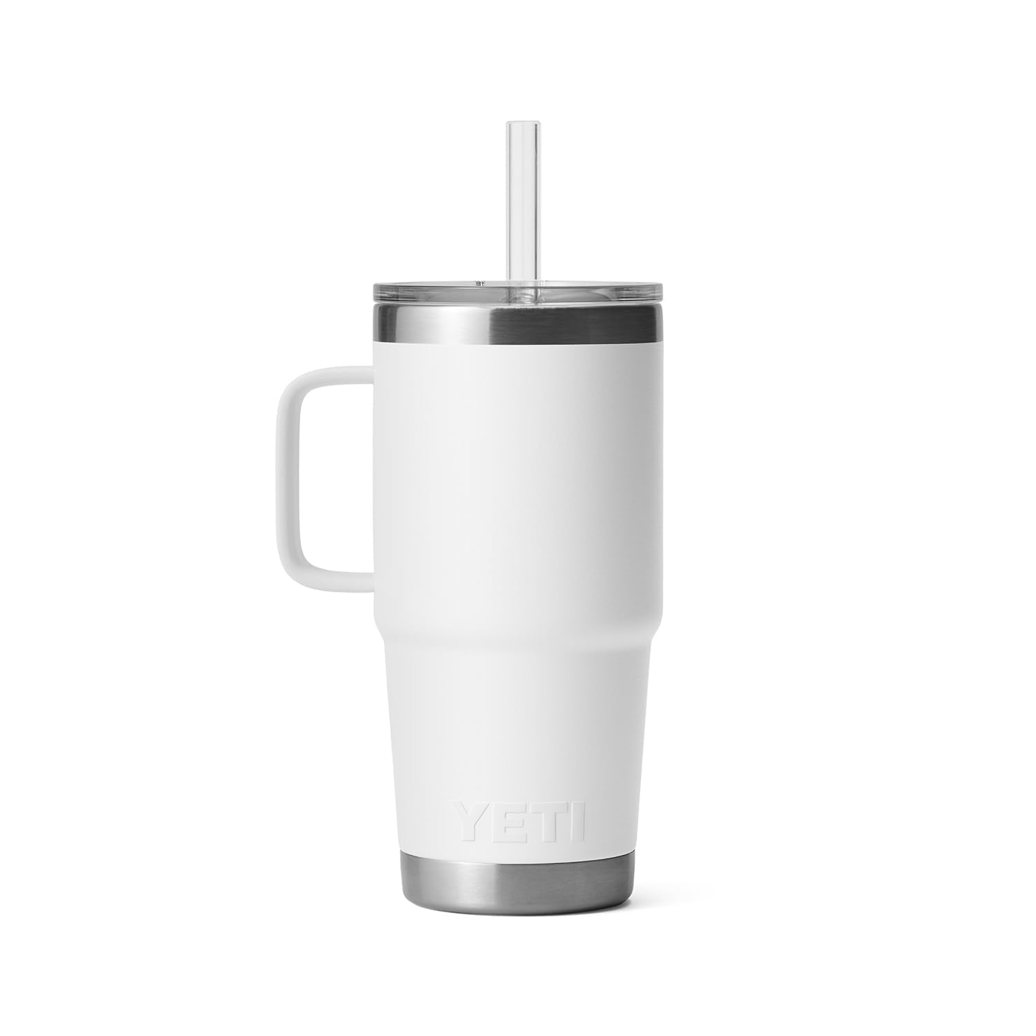 YETI Rambler Tumbler with Handle and Straw Lid, Vacuum Insulated Travel Mug, Stainless Steel