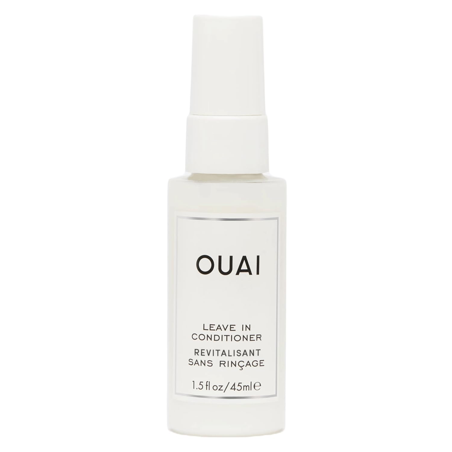 OUAI Leave In Conditioner & Heat Protectant Spray - Prime Hair for Style, Smooth Flyaways, Add Shine and Use as Detangling Spray - No Parabens, Sulfates or Phthalates (4.7 oz)