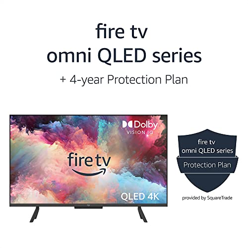 Amazon Fire TV 50" Omni QLED Series 4K UHD smart TV, Dolby Vision IQ, Fire TV Ambient Experience, local dimming, hands-free with Alexa