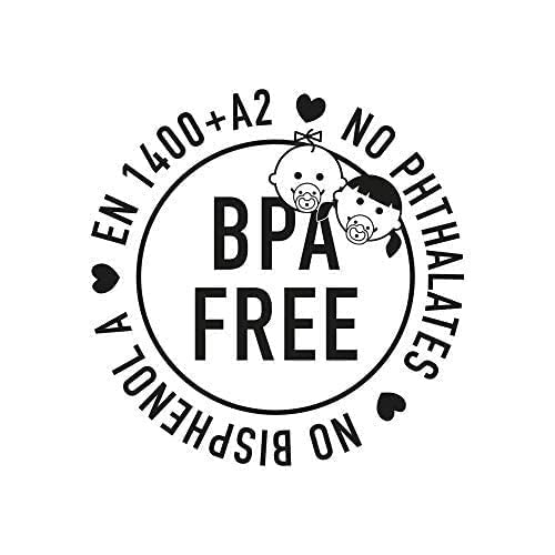 BIBS De Lux Baby Pacifier 2-Pack | Made in Denmark | BPA Free Dummy Soother, Round Nipple. Natural Rubber Latex, Size 2 (6-18 Months), Vanilla/Dark Oak
