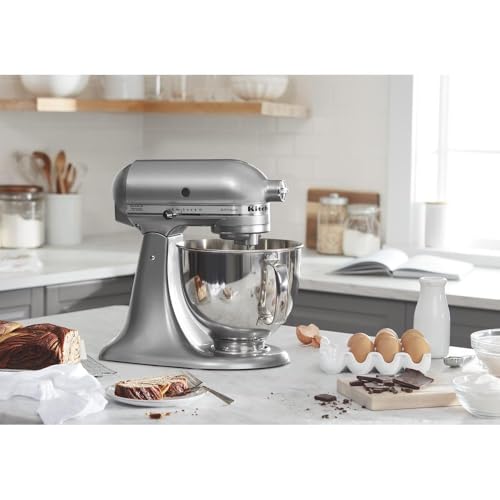 KitchenAid Artisan Series 5-Quart Tilt-Head Stand Mixer, Almond Cream, KSM150PSAC