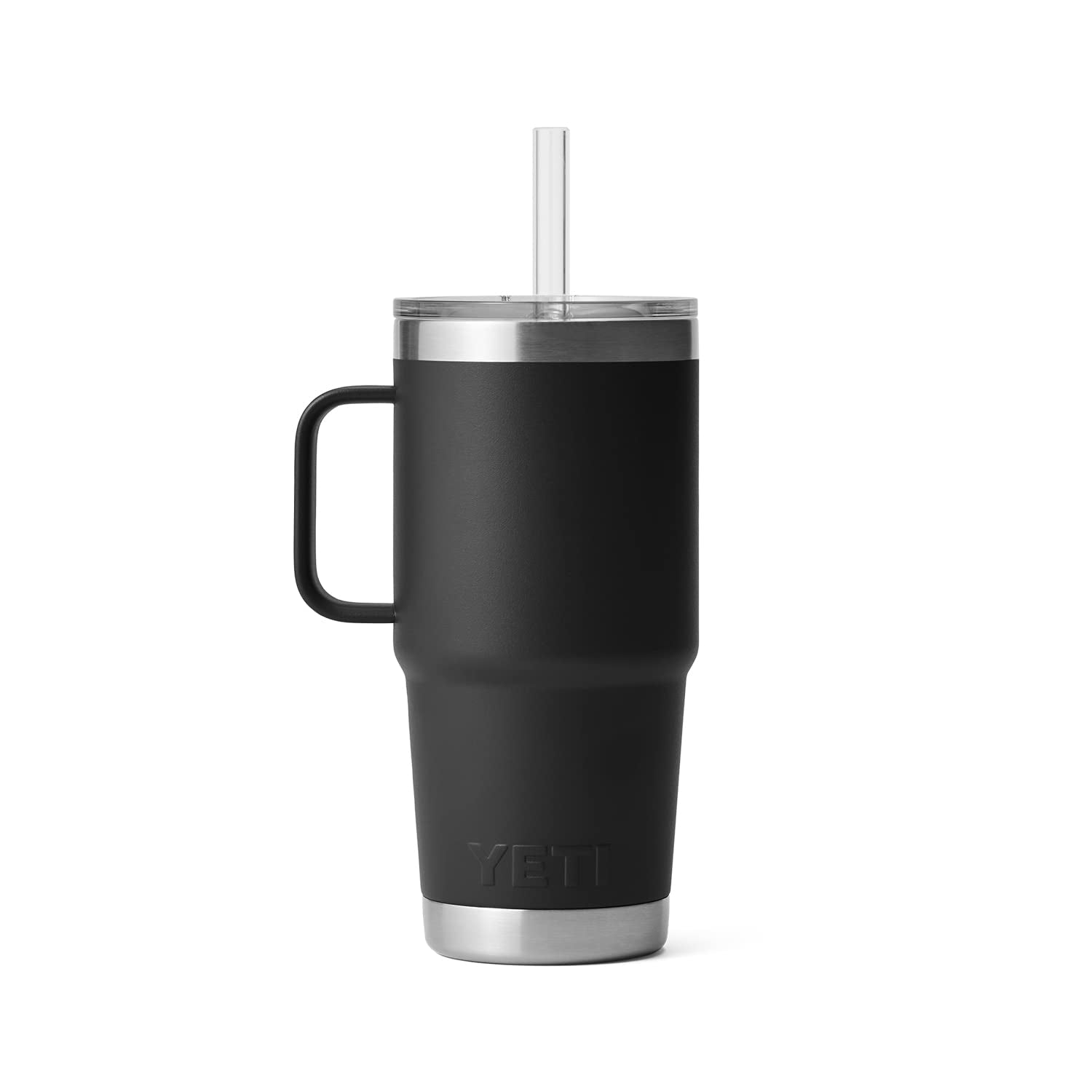 YETI Rambler Tumbler with Handle and Straw Lid, Vacuum Insulated Travel Mug, Stainless Steel