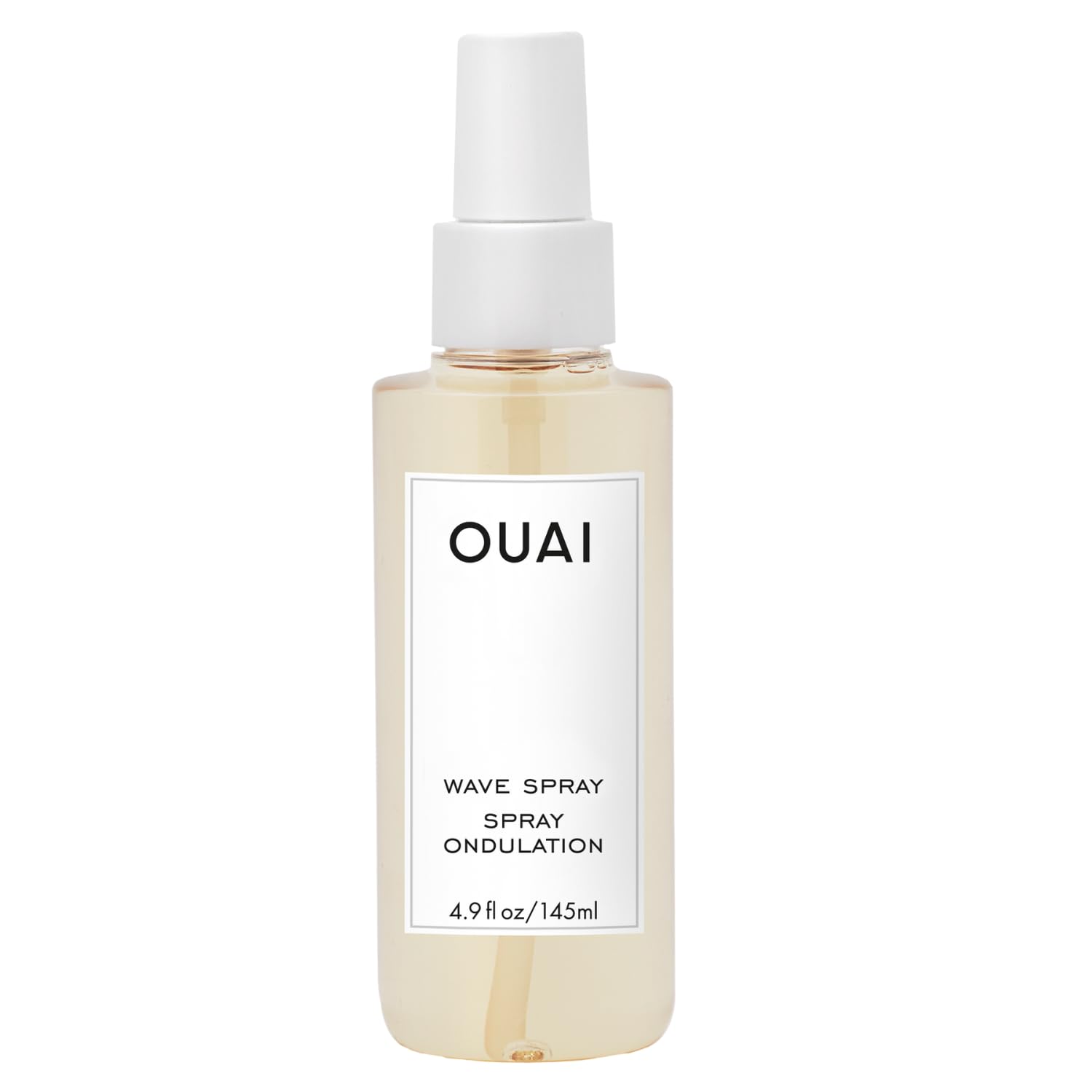 OUAI Wave Spray - Coconut Oil & Rice Protein Texture Mist for Voluminous Beach Waves with Shine - Paraben Free, Safe for Color & Keratin-Treated Hair (4.9 fl oz)