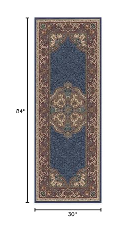 RUGGABLE Disney Traditional Mickey Mouse Washable Rug - Perfect Area Rug for Nursery Playroom Kids Room - Pet & Child Friendly - Stain & Water Resistant - Damask Grey 3&