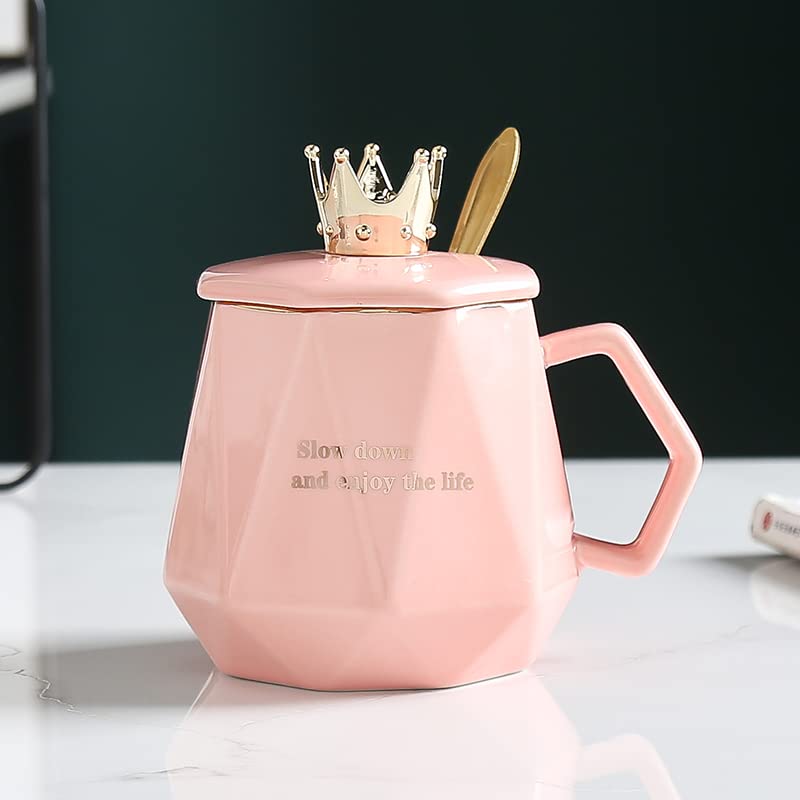 Coffee Warmer for Desk, with Mug Set. Cup Warmer with Automatic Shut Off, Drink Warmer for Cocoa, Tea, Milk. Gift for Women‘s Day Best Friend Woman Bestie Ladies Aunt Friends Birthday(Pink)