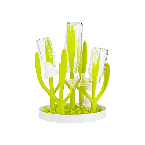 Boon DESERT Baby Bottle Countertop Drying Rack, Green, 1.0 Pound