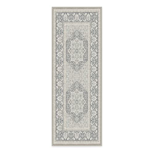 RUGGABLE Hendesi Heriz Washable Rug - Perfect Antique Vintage Area Rug for Living Room Bedroom Kitchen - Pet & Child Friendly - Stain & Water Resistant, Non-Slip - Abalone 2&