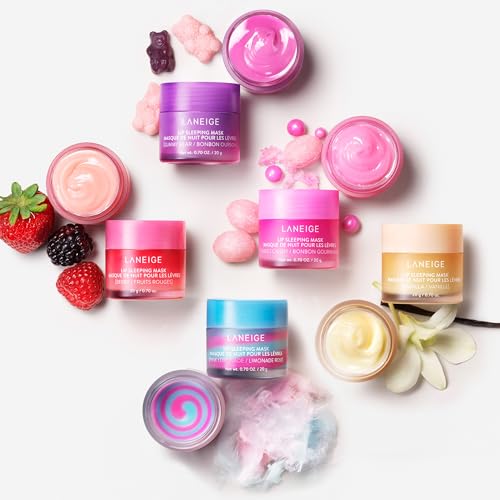 LANEIGE Lip Sleeping Mask: Nourish, Hydrate, Vitamin C, Murumuru & Shea Butter, Antioxidants, Flaky, Dry Lips