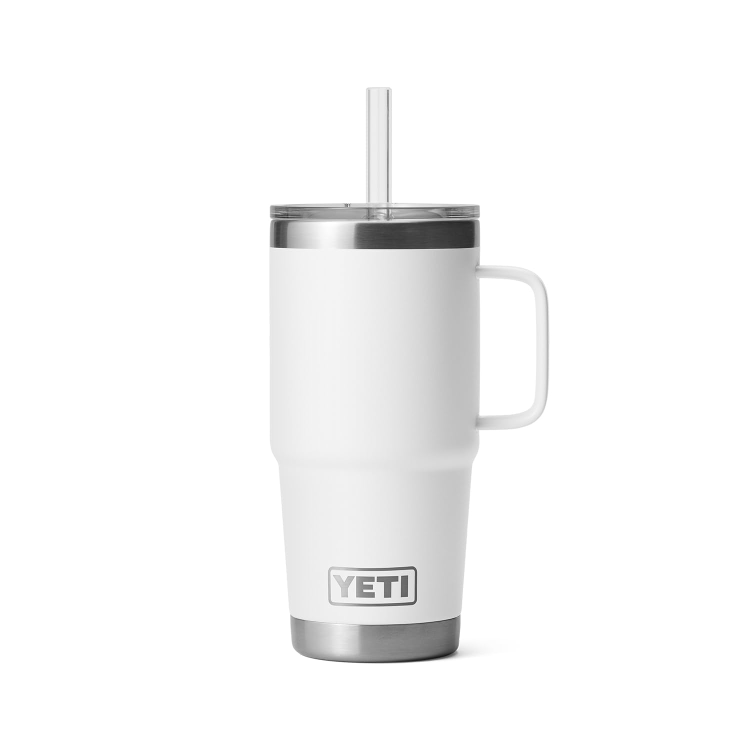 YETI Rambler Tumbler with Handle and Straw Lid, Vacuum Insulated Travel Mug, Stainless Steel