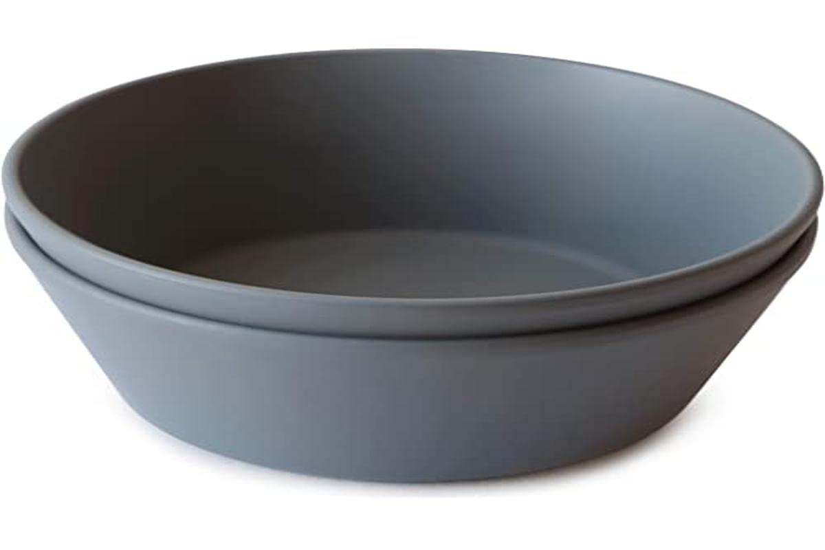 mushie Flatware Fork and Spoon Set for Kids | Made in Denmark (Sage)