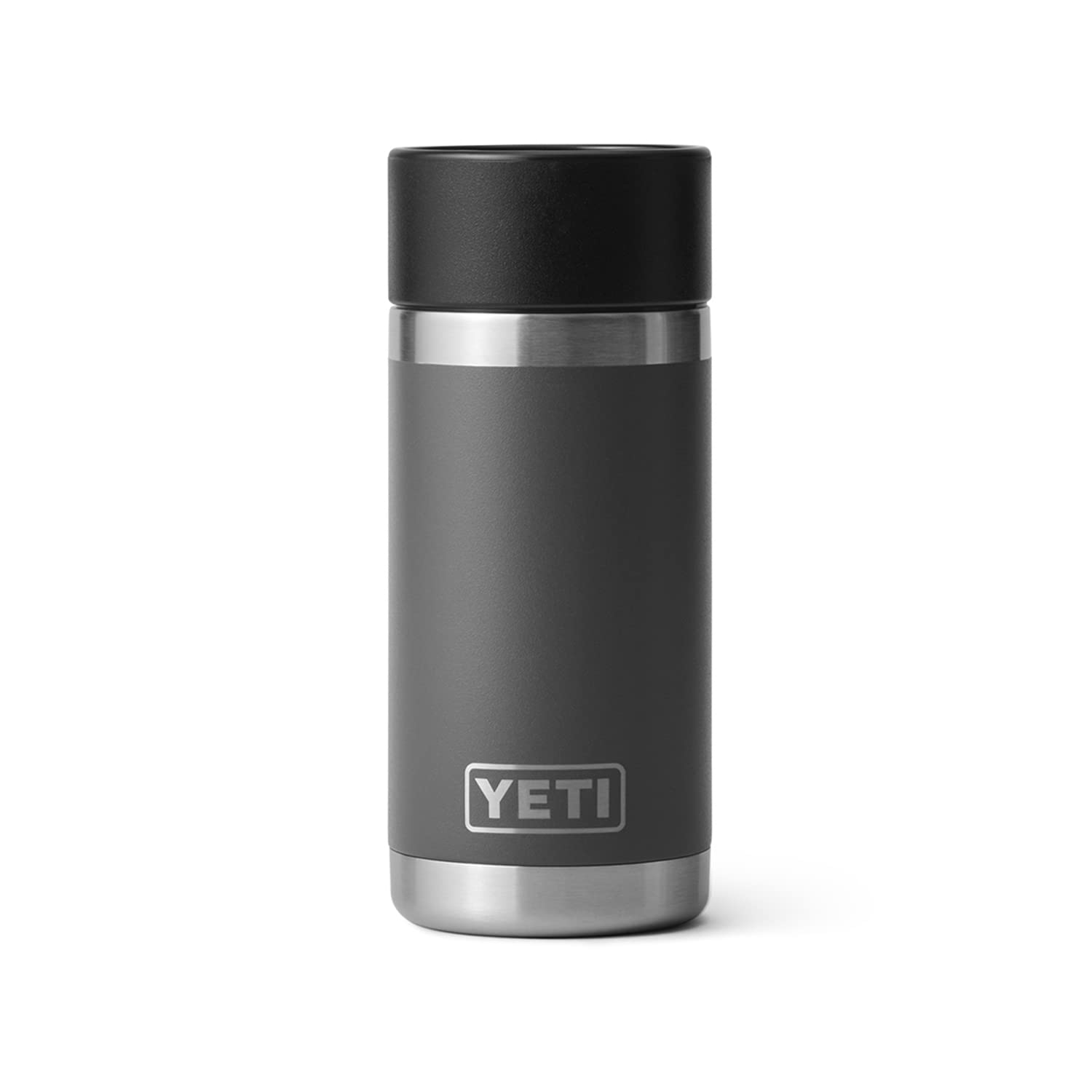 YETI Rambler 12 oz Bottle, Stainless Steel, Vacuum Insulated, with Hot Shot Cap