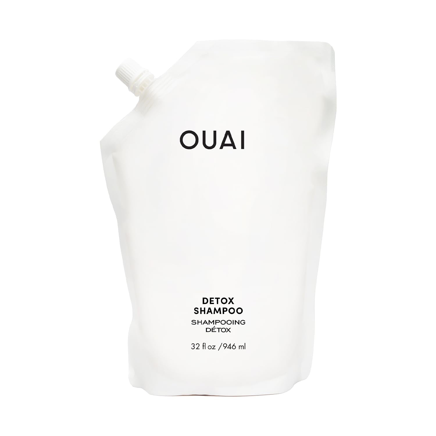 OUAI Detox Shampoo - Clarifying Shampoo for Build Up, Dirt, Oil, Product and Hard Water - Apple Cider Vinegar & Keratin for Clean, Refreshed Hair - Sulfate-Free Hair Care (10 oz)