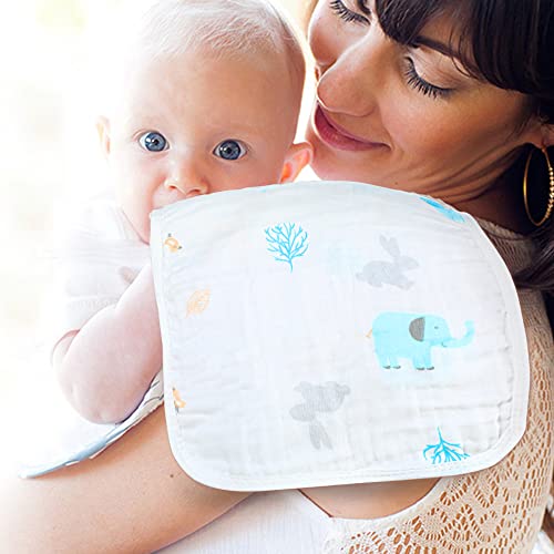 Yoofoss Muslin Burp Cloths for Baby 10 Pack 100% Cotton Baby Washcloths for Boys Girls Large 20&