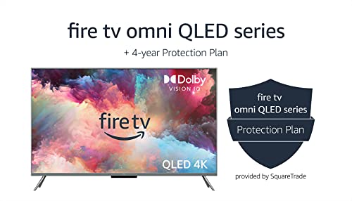 Amazon Fire TV 50" Omni QLED Series 4K UHD smart TV, Dolby Vision IQ, Fire TV Ambient Experience, local dimming, hands-free with Alexa