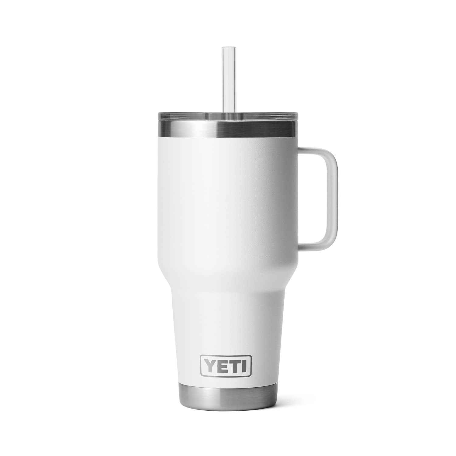 YETI Rambler Tumbler with Handle and Straw Lid, Vacuum Insulated Travel Mug, Stainless Steel