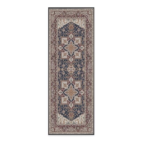 RUGGABLE Maral Heriz Washable Rug - Perfect Vintage Area Rug for Living Room Bedroom Kitchen - Pet & Child Friendly - Stain & Water Resistant - Creme 3&