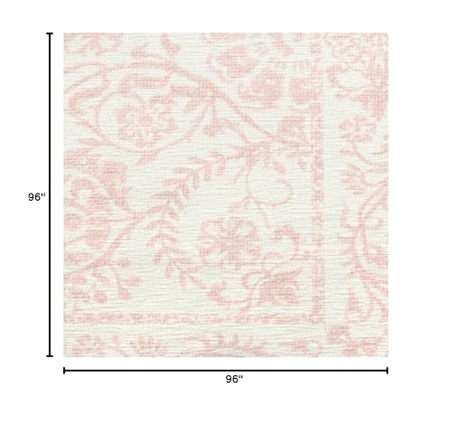 RUGGABLE Washable 2x3 Area Rug, Delphina Delft Blue, Premium Vintage Rugs for Living Room, Bedroom, Kitchen, Office, Classroom with Gripper Non Slip Pad