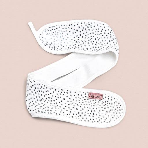 Kitsch Spa Multifunctional Microfiber Headband - Facial Skincare and Hair Band for Makeup Application, Face Washing | Micro Dot Design