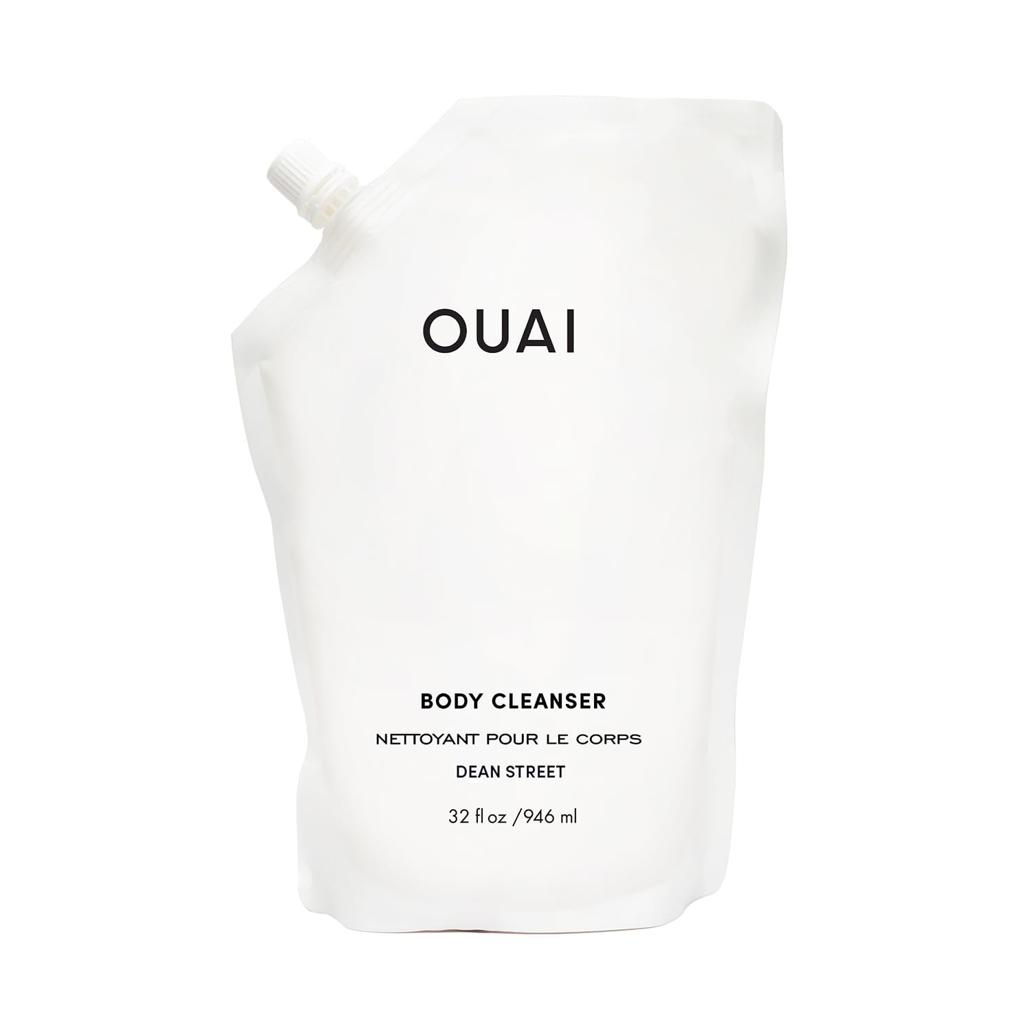 OUAI Body Cleanser, St. Barts - Foaming Body Wash with Jojoba Oil and Rosehip Oil to Hydrate, Nurture, Balance and Soften Skin - Paraben, Phthalate and Sulfate Free Skin Care Products - 10 Oz